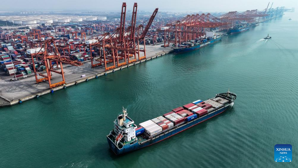 View of Qinzhou Port in S China's Guangxi