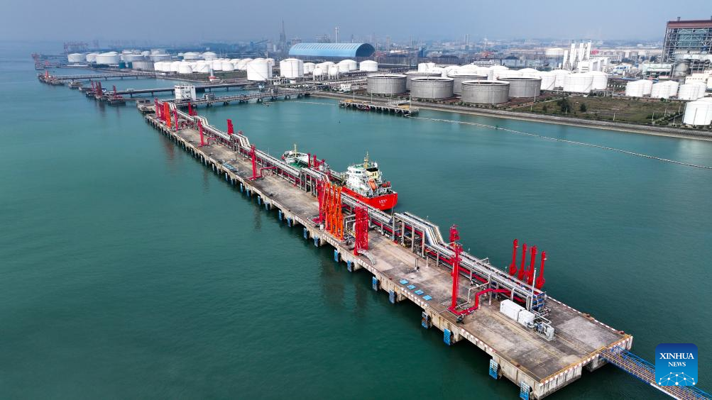 View of Qinzhou Port in S China's Guangxi