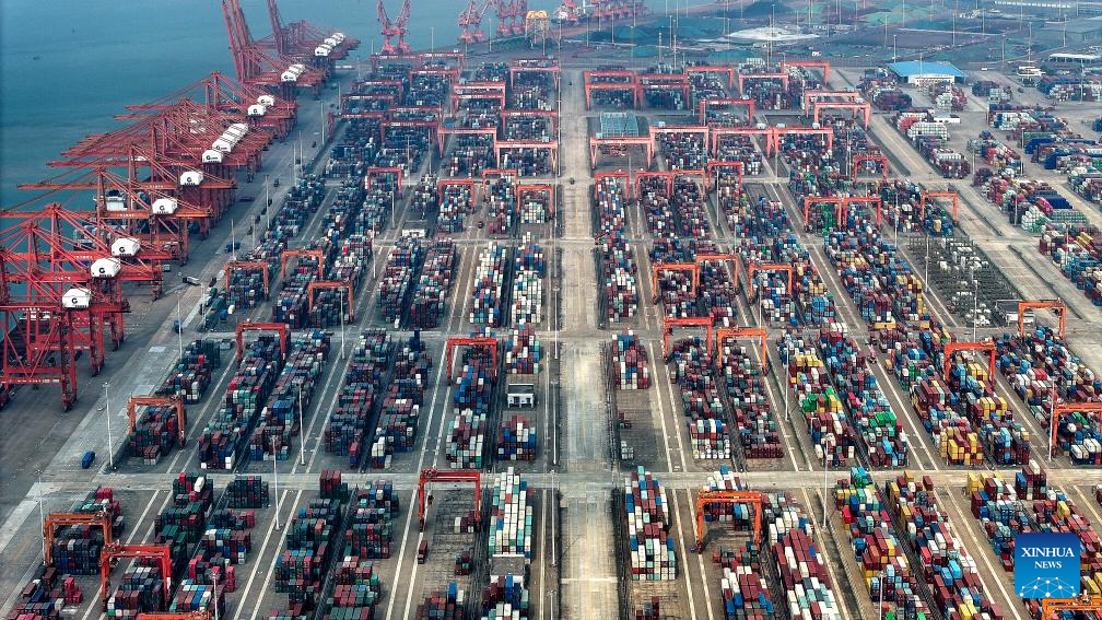 View of Qinzhou Port in S China's Guangxi