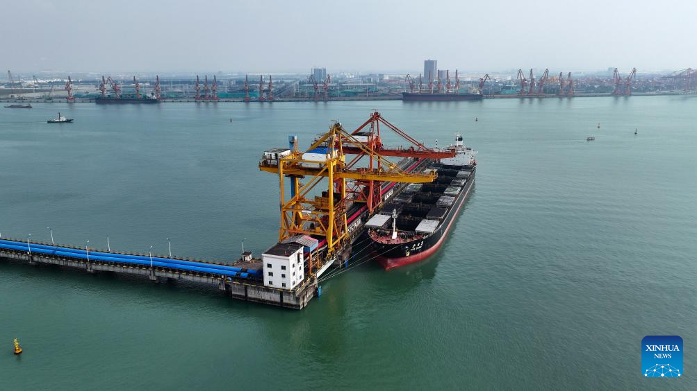 View of Qinzhou Port in S China's Guangxi