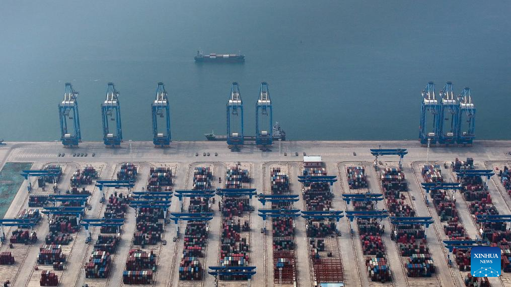 View of Qinzhou Port in S China's Guangxi