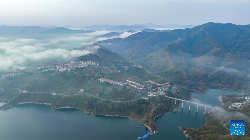 View of Hongshui River in county of SW China's Guizhou