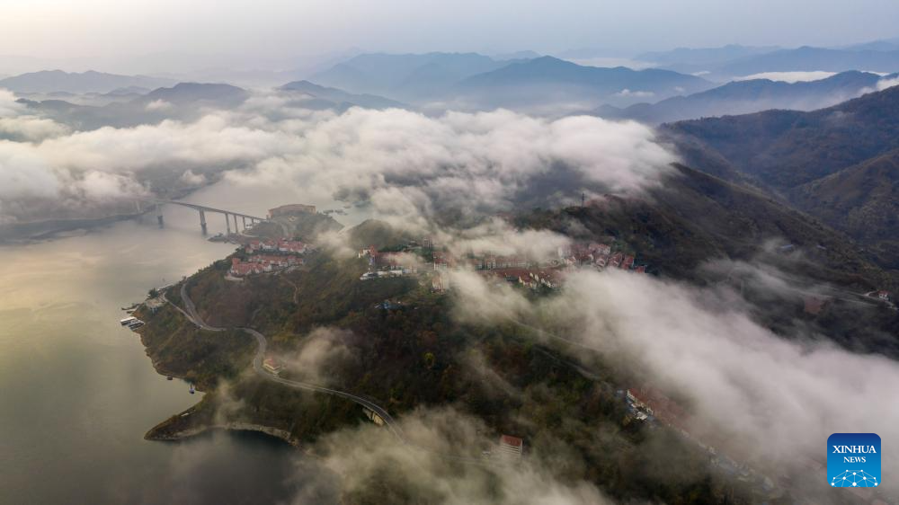 View of Hongshui River in county of SW China's Guizhou