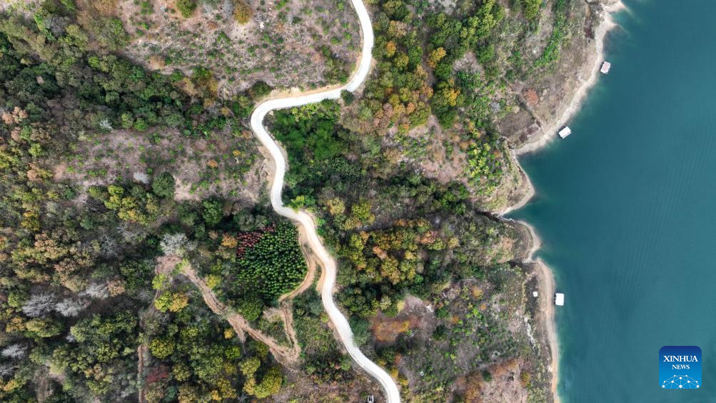 View of Hongshui River in county of SW China's Guizhou