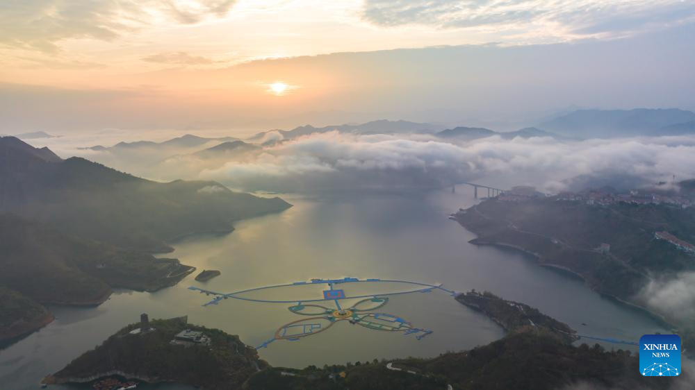 View of Hongshui River in county of SW China's Guizhou