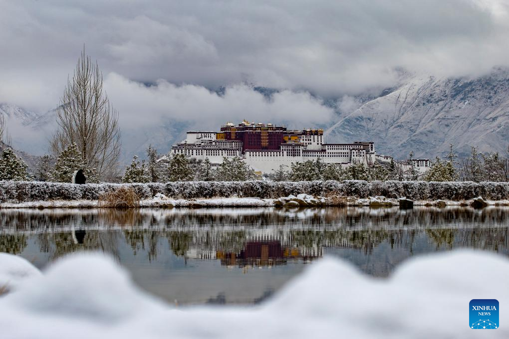 Snow scenery of Lhasa, SW China