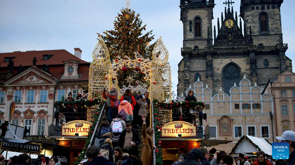 Christmas market held in Prague