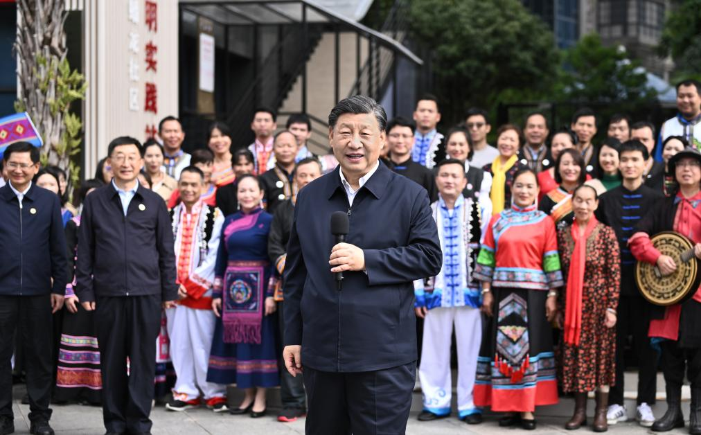 Xi inspects Nanning in south China's Guangxi