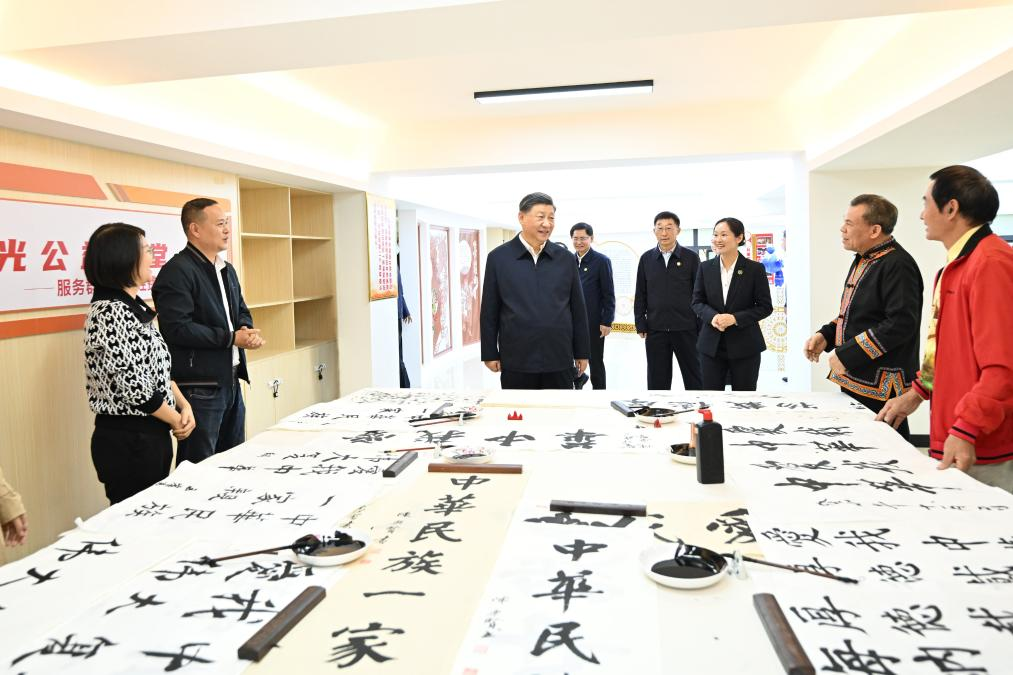 Xi inspects Nanning in south China's Guangxi