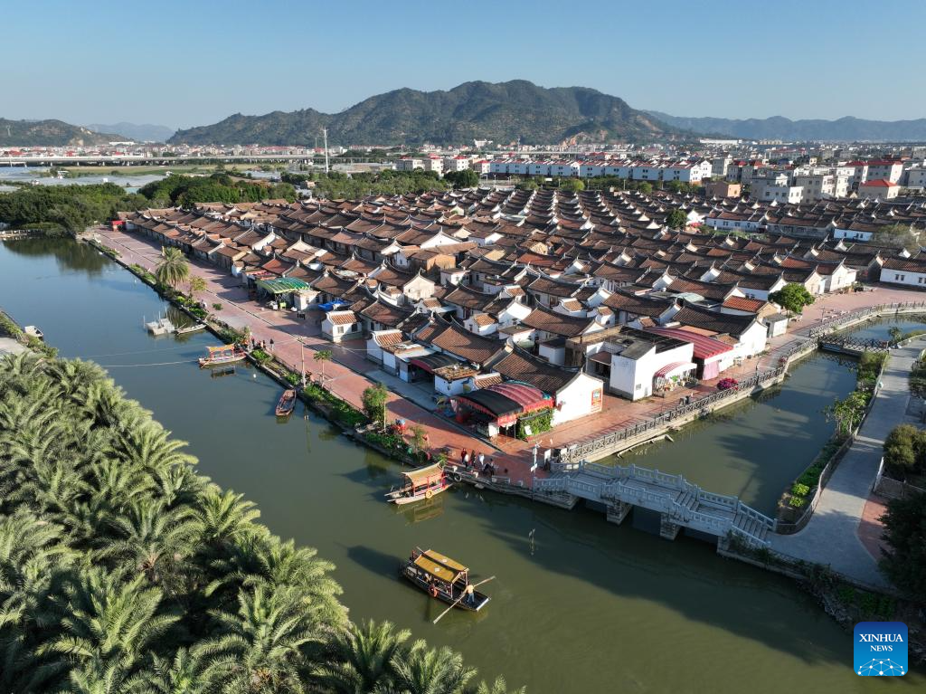 Aerial view of legacies along ancient Maritime Silk Road in China's Fujian