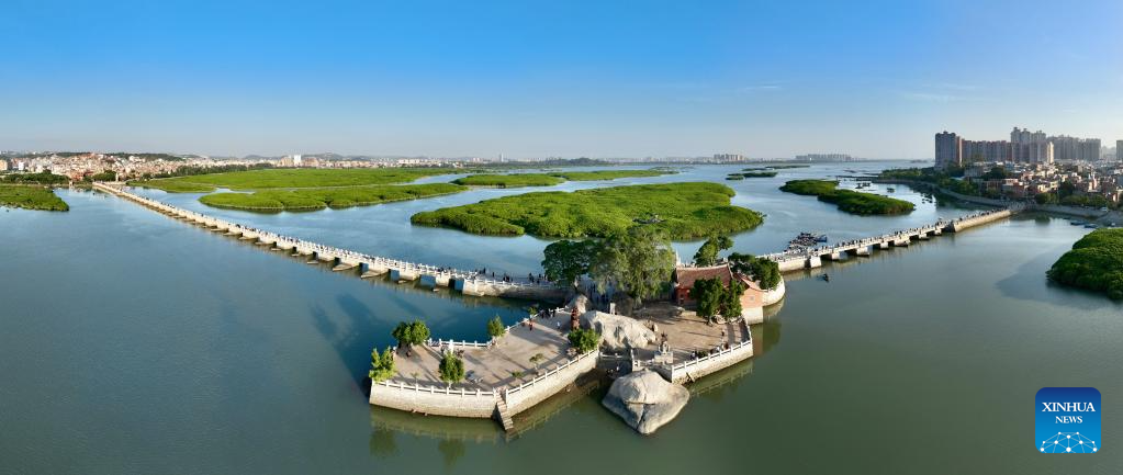 Aerial view of legacies along ancient Maritime Silk Road in China's Fujian