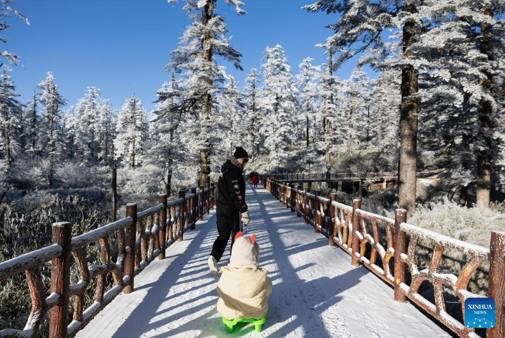 Scenery of Wawu Mountain in China's Sichuan