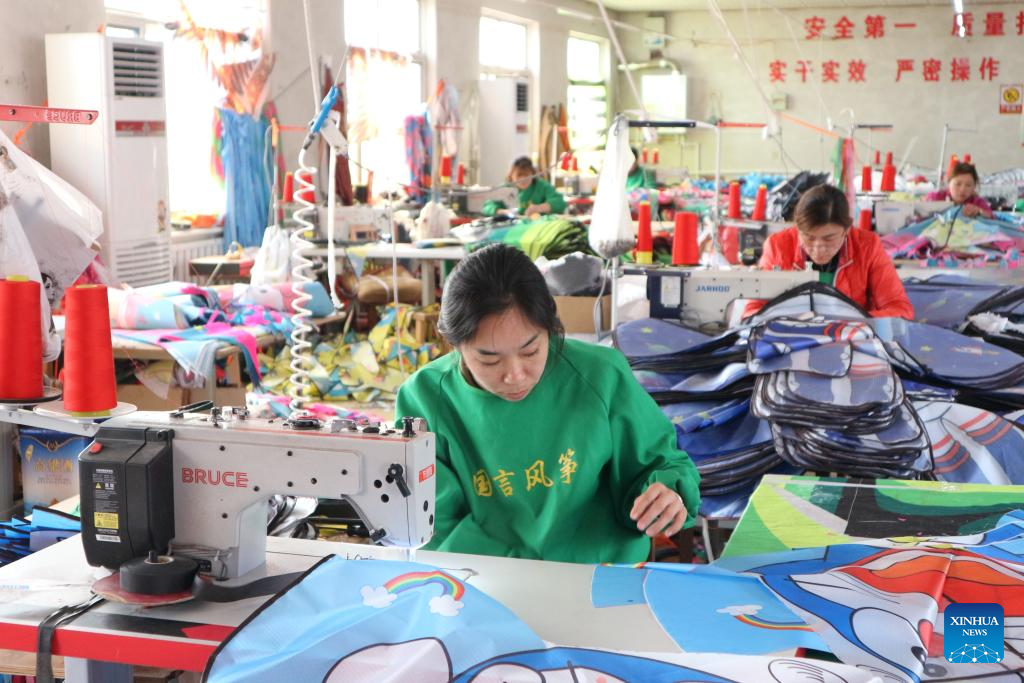 Across China: Kite industry flying high in east China village