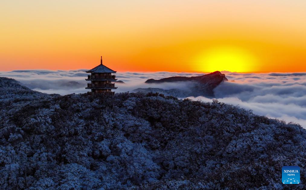 Rendezvous with snow refreshes landscapes in China