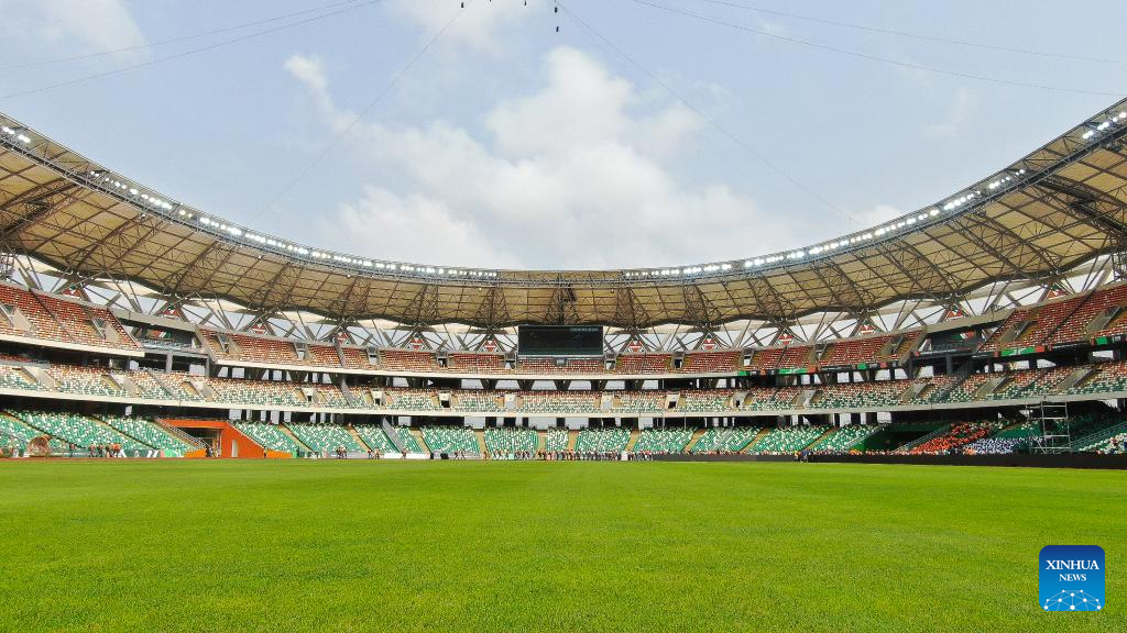 View of Olympic Stadium of Ebimpe in Abidjan, Cote d'Ivoire