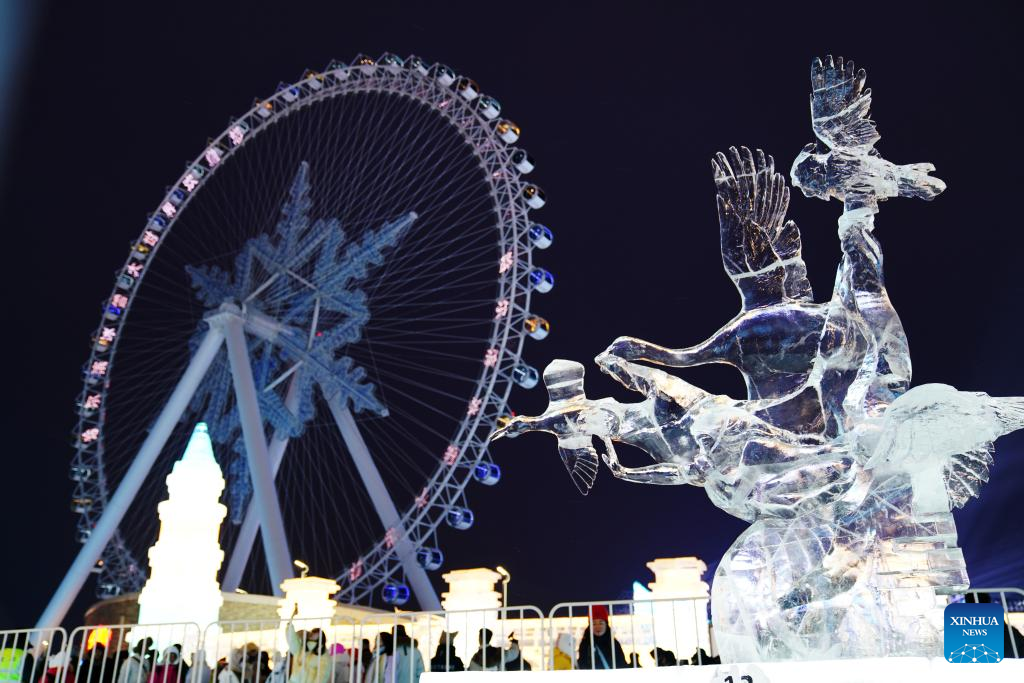 International ice sculpture competition concludes in Harbin