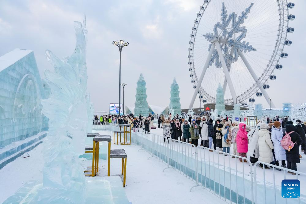 International ice sculpture competition concludes in Harbin