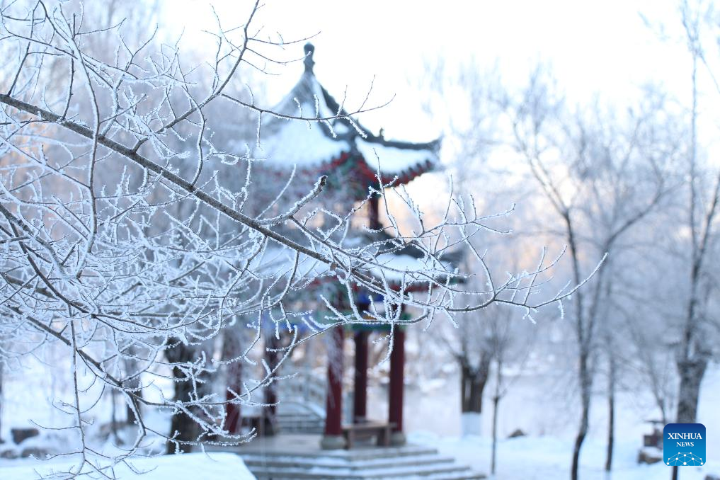 In pics: rime scenery at Benxi Water Cave scenic area in China's Liaoning