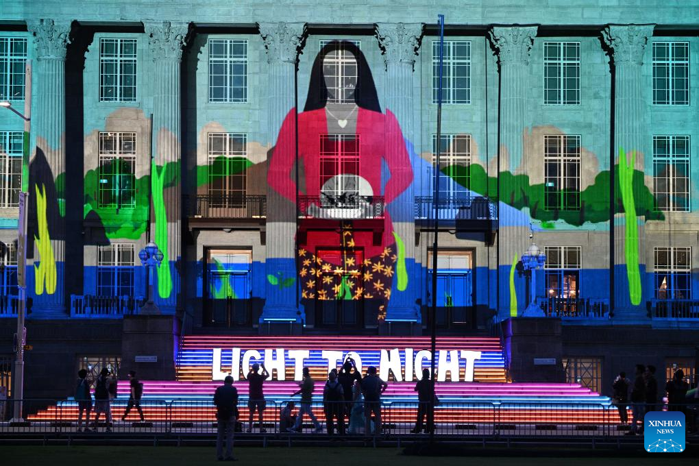 Media preview of Light to Night Festival held in Singapore