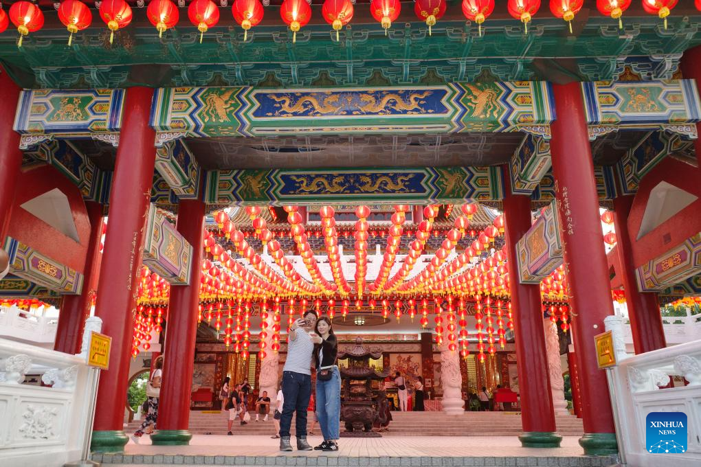 Thean Hou Temple prepares for Spring Festival in Kuala Lumpur