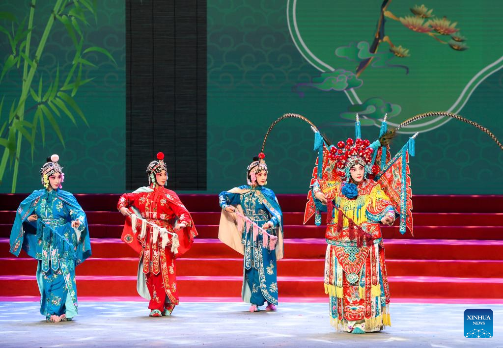 Young opera actors stage graduation gala in C China's Hubei