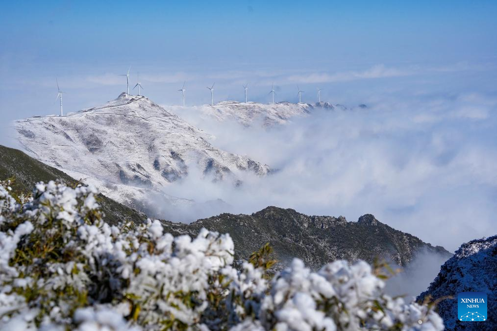 Snow scenery of Hezhang County in China's Guizhou