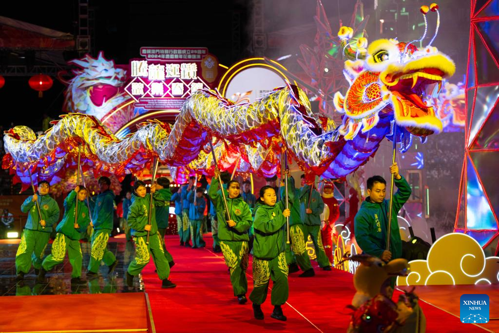 Performance held to celebrate Chinese Lunar New Year in Macao