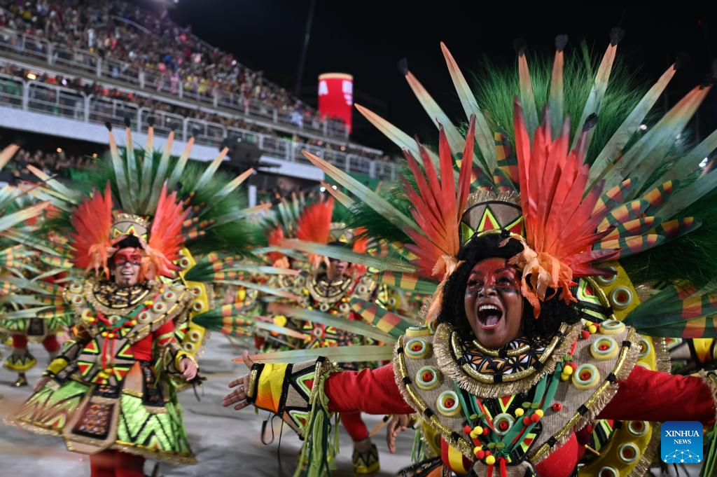 Carnival parade held in Rio de Janeiro, Brazil