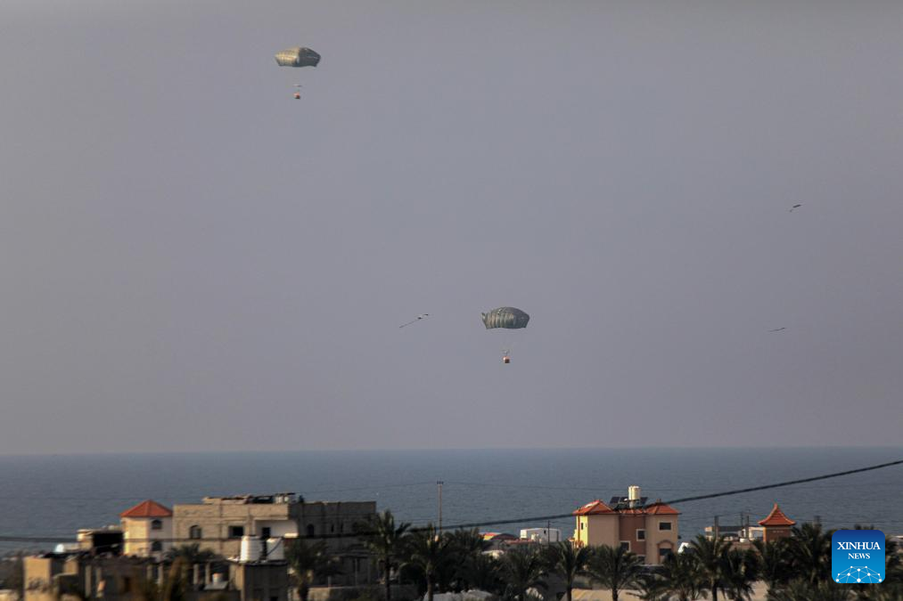 Jordan sends 4 relief air drops to Gaza