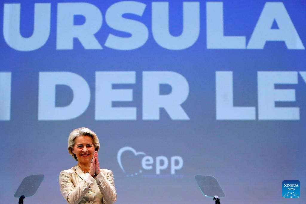 EC chief von der Leyen wins backing of EU's largest political party for second term