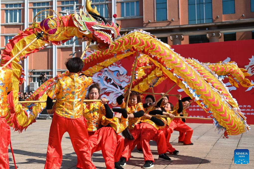E China's Fenghua celebrates Longtaitou Day with grand parade