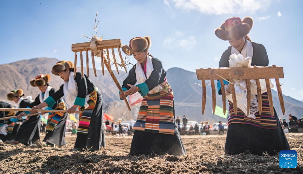 Ceremonies marking start of spring farming held in Xizang