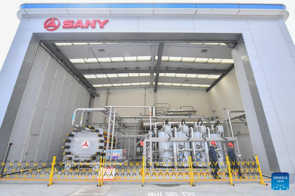 Construction of Sany hydrogen production and distribution station completed in Changsha