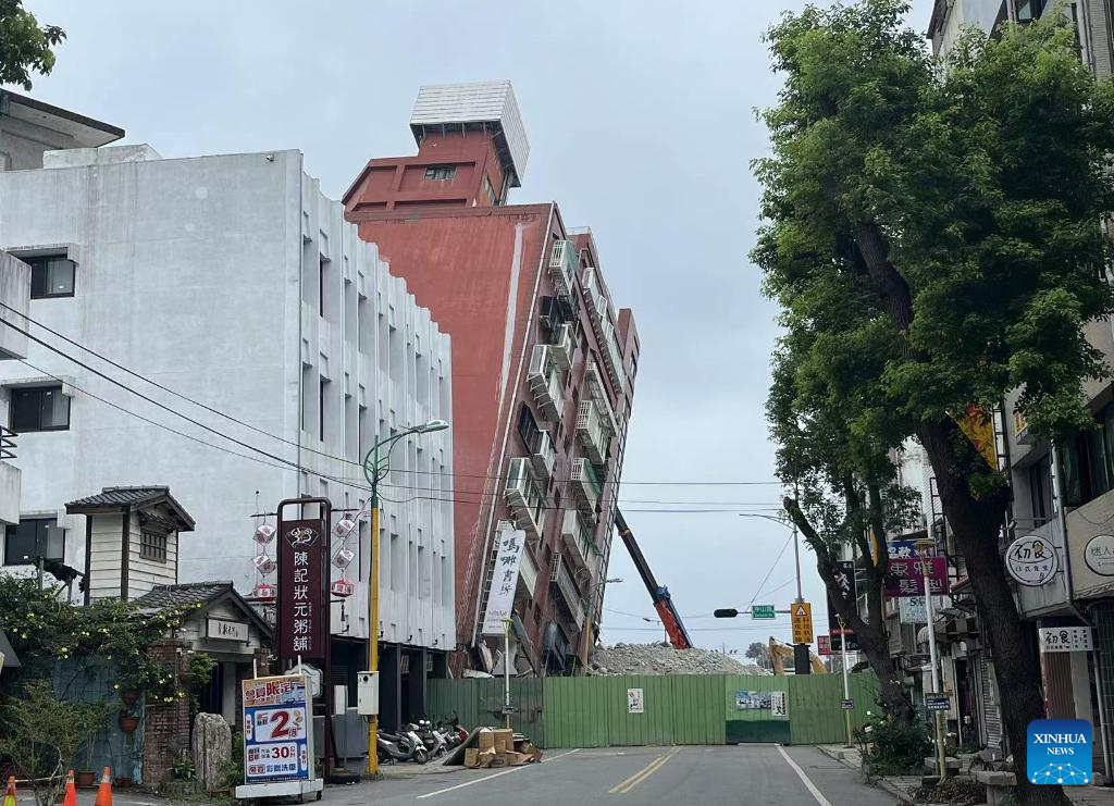 Aftermath of earthquake in China's Taiwan