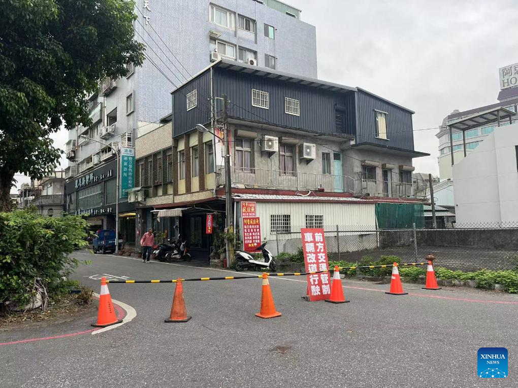 Aftermath of earthquake in China's Taiwan