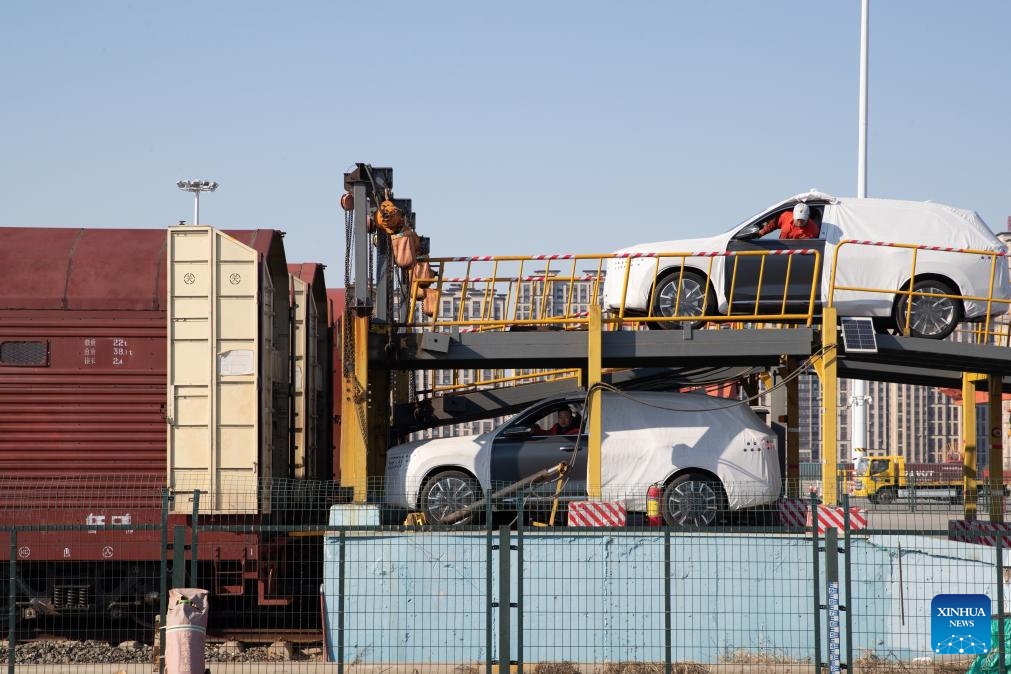 China's Heilongjiang launches JSQ freight train from Harbin to Europe