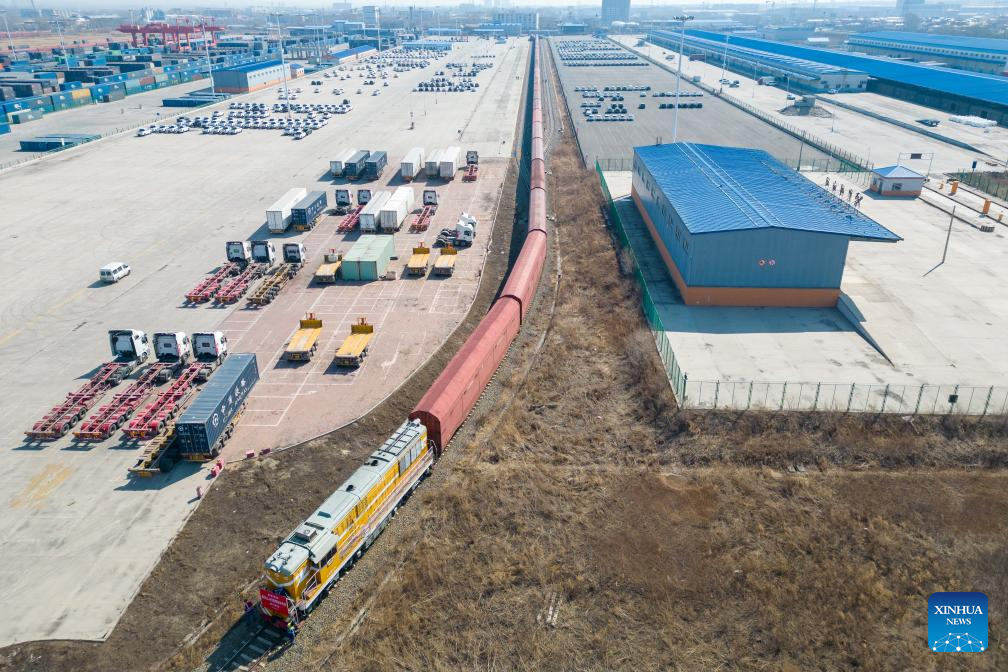 China's Heilongjiang launches JSQ freight train from Harbin to Europe