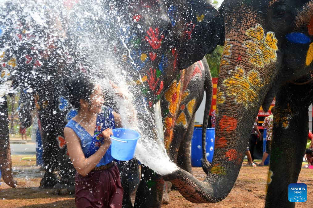 People celebrate upcoming Songkran Festival in Thailand