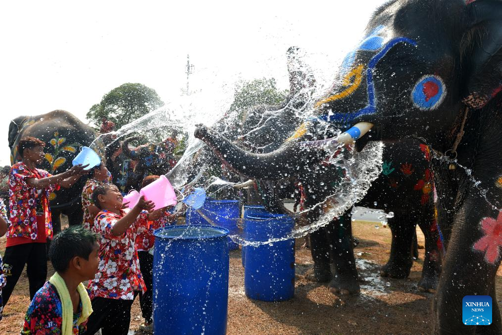 People celebrate upcoming Songkran Festival in Thailand