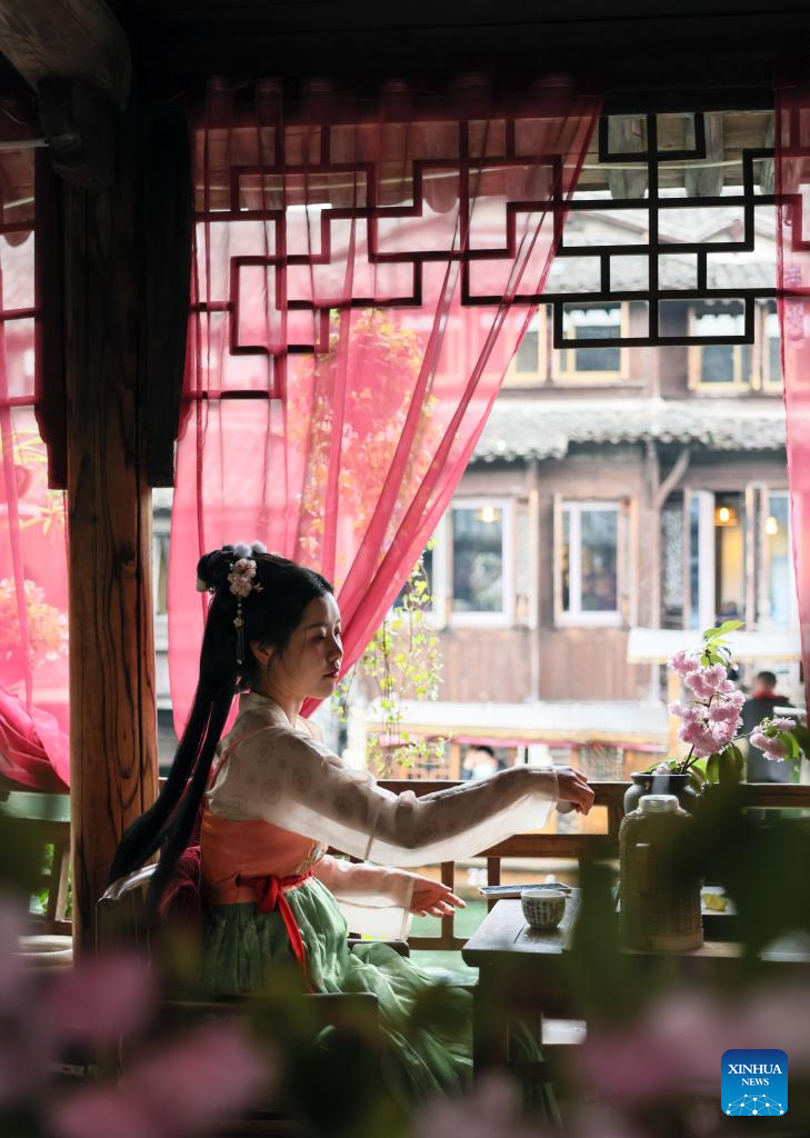 Nanhu Lake and Wuzhen attract tourists amidst Spring's renewal in Jiaxing, E China