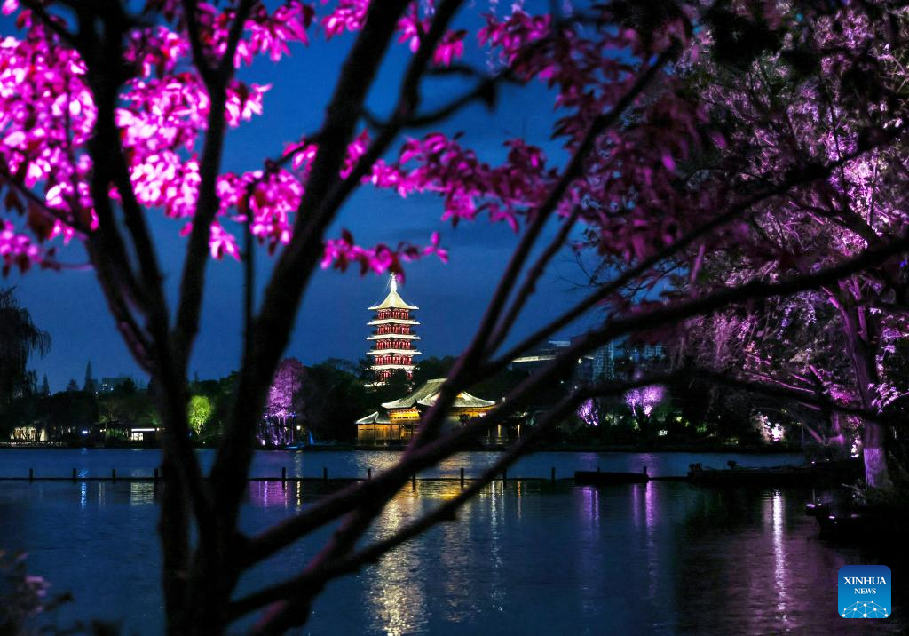 Nanhu Lake and Wuzhen attract tourists amidst Spring's renewal in Jiaxing, E China