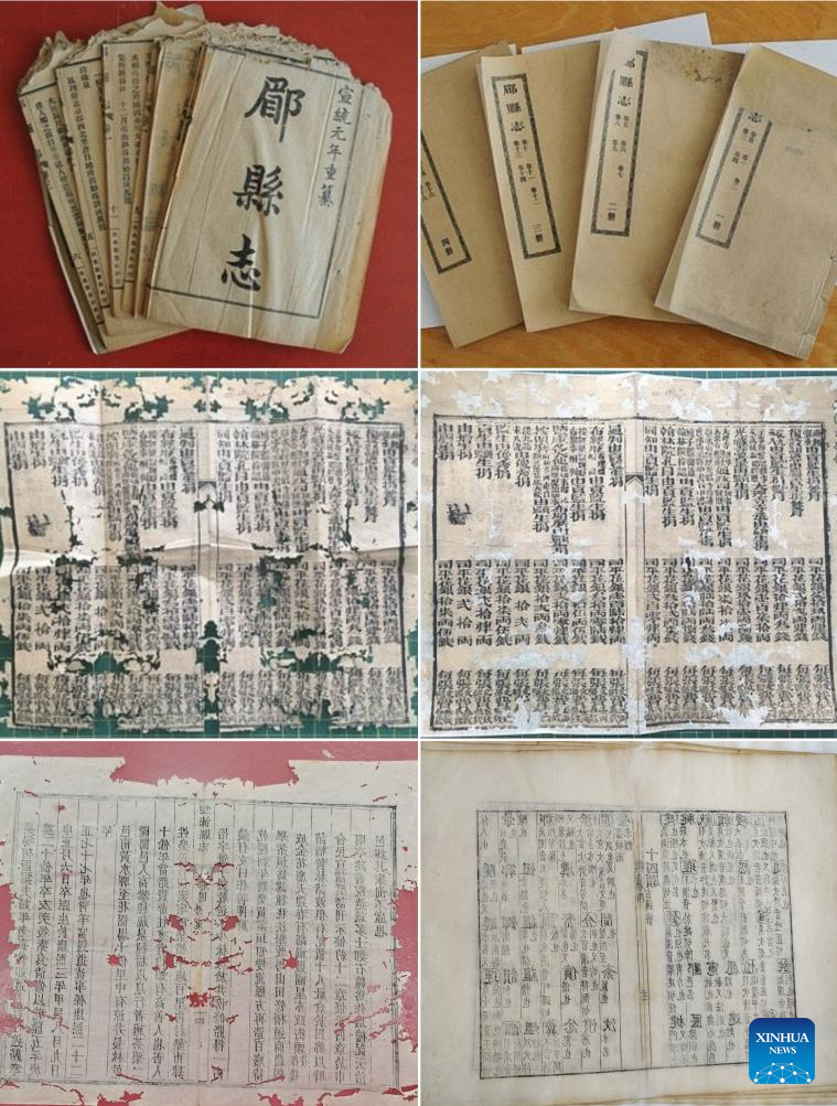 Ancient book restorers bring broken old books 