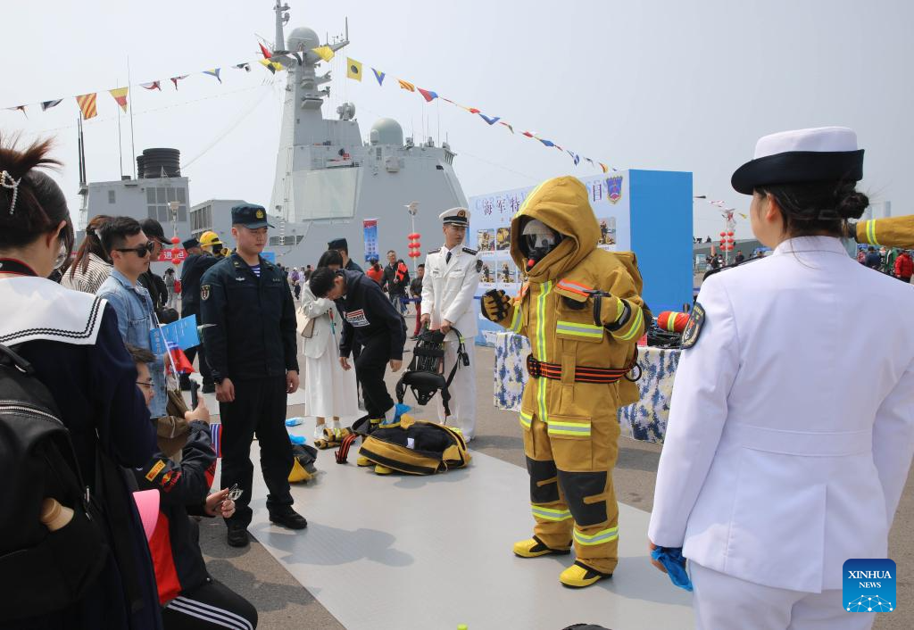 Chinese PLA navy celebrates 75th founding anniversary with open day events