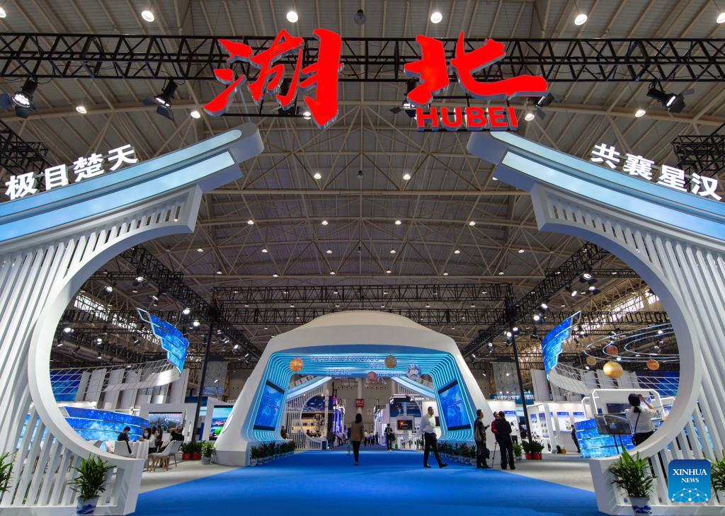 Media preview of aerospace exhibition in central China's Wuhan