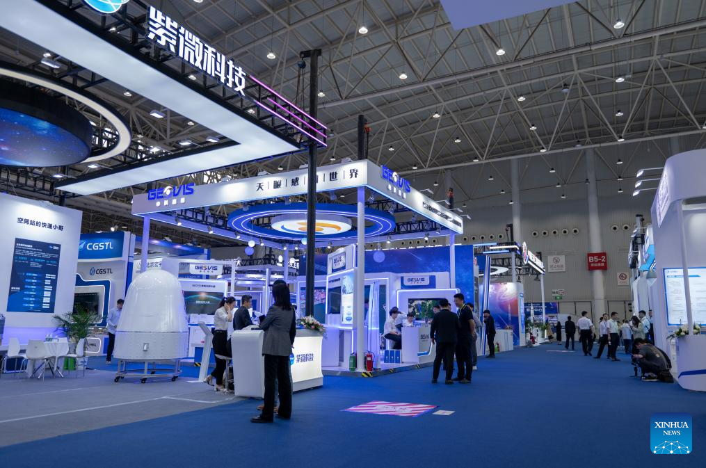 Media preview of aerospace exhibition in central China's Wuhan