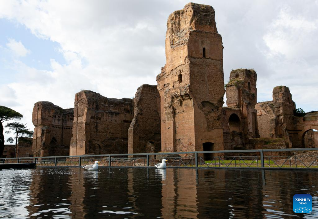 In pics: newly built pool of Baths of Caracalla in Rome, Italy