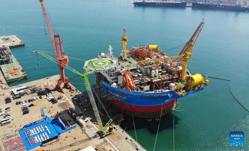 Asia's first cylindrical FPSO facility completed in E China