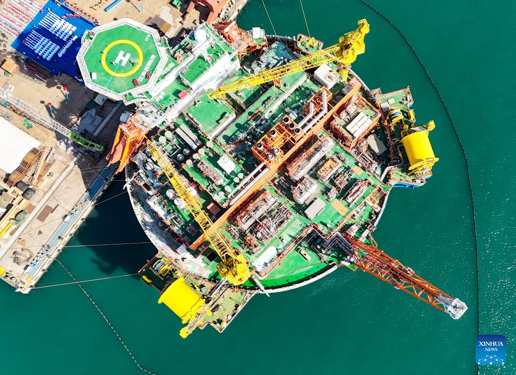 Asia's first cylindrical FPSO facility completed in E China