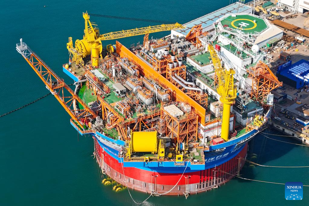 Asia's first cylindrical FPSO facility completed in E China