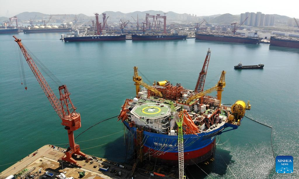 Asia's first cylindrical FPSO facility completed in E China